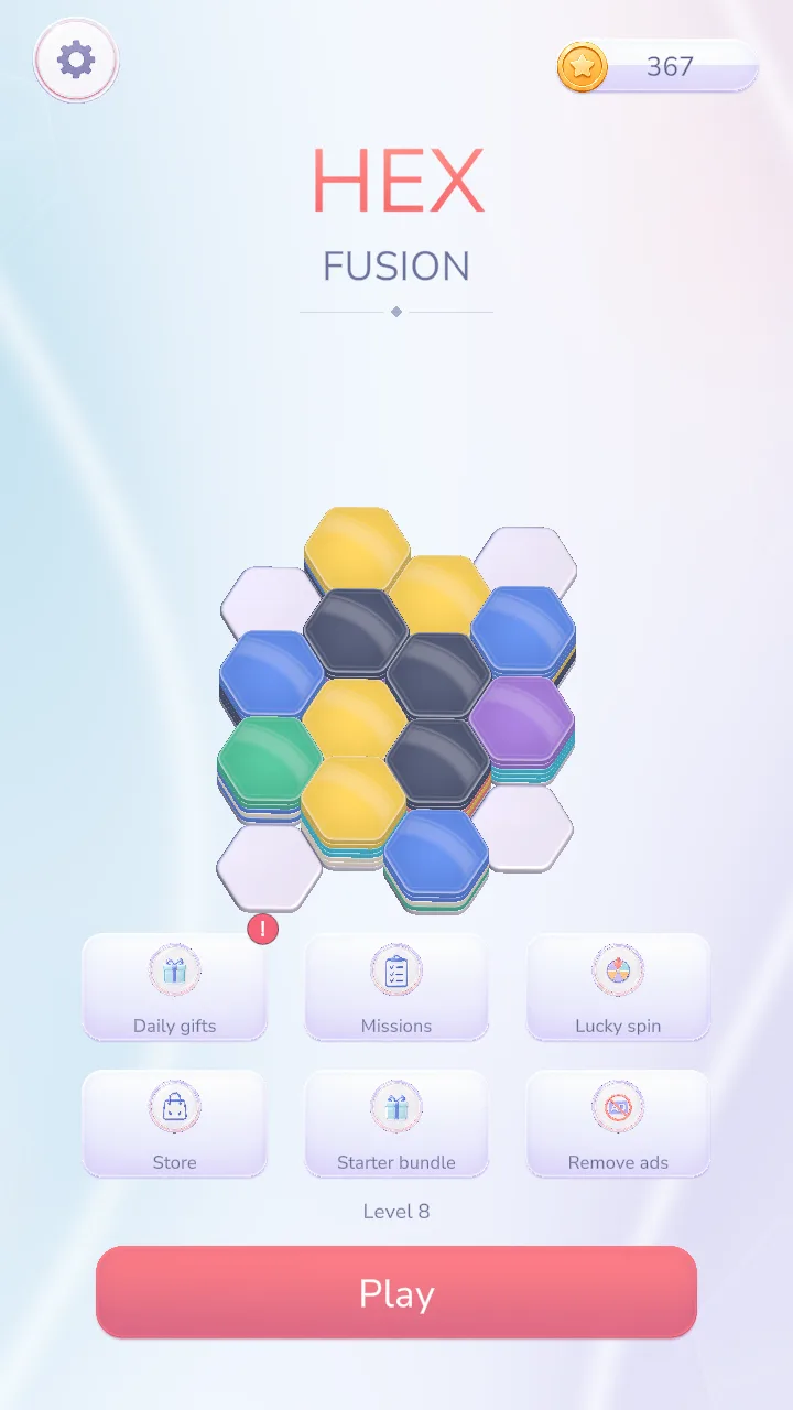 The new main menu